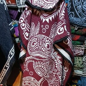 MEXICANA Red and White Patterned Jacket